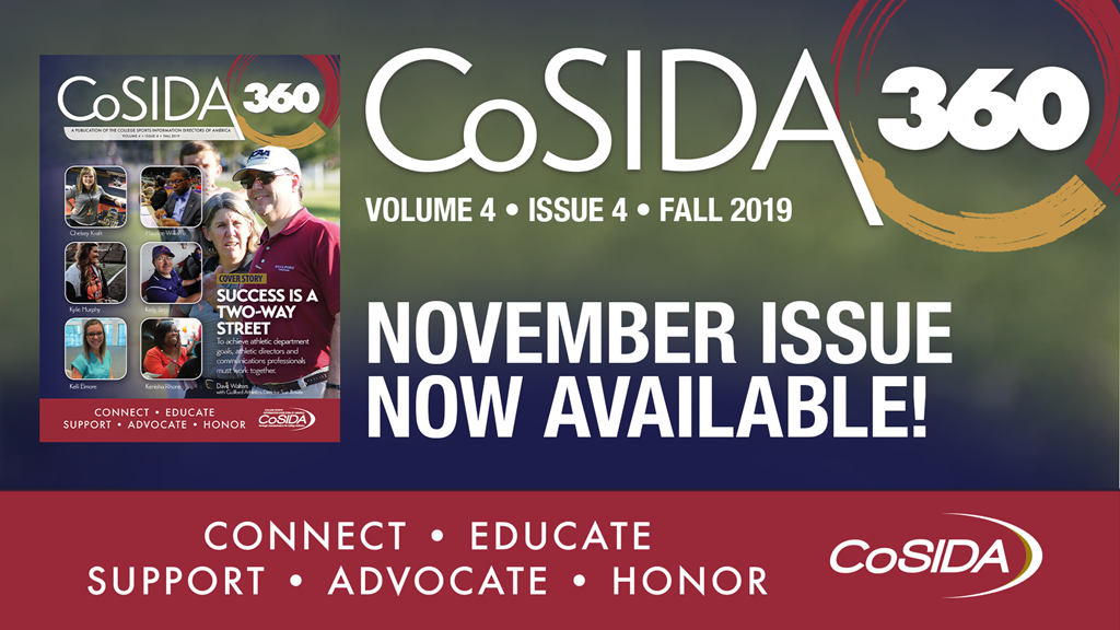 CoSIDA 360 Fall 2019: Advocating for You